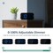 Digital Dual Alarm Clock for Bedroom, Easy to Set, 0-100% Dimmer, USB Charger, 5 Sounds Adjustable Volume, Weekday/Weekend Mode, Snooze, 12/24Hr, Battery Backup, Compact for Bedside(Blue)